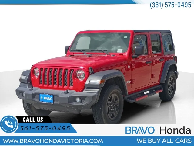 Pre-Owned 2018 Jeep Wrangler Unlimited Sport 4WD 4D Sport Utility