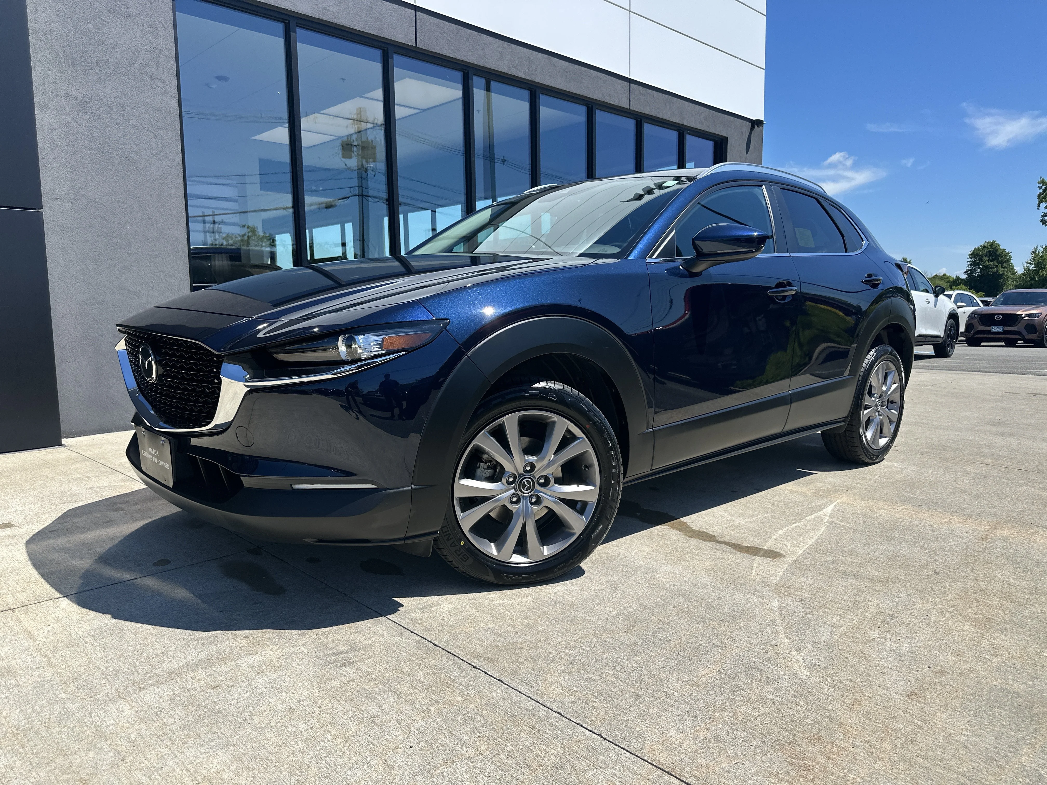 Certified Used 2023 Deep Crystal Blue Mica Mazda 2.5 S Preferred Package image 1