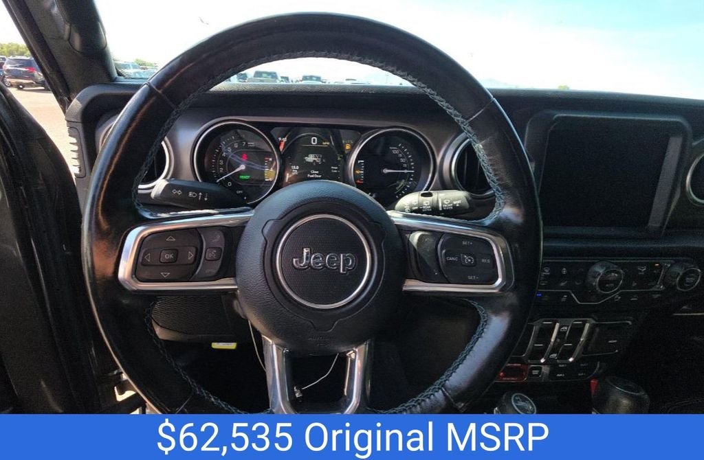 Used 2021 Gray Jeep Unlimited Rubicon 4xe image 6