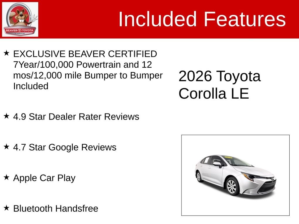 Used 2026 Silver Toyota LE image 4