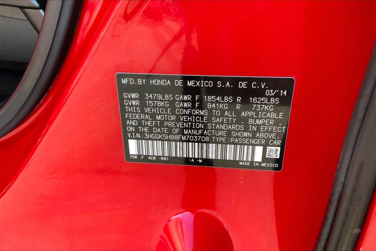 Used 2015 Milano Red Honda EX image 36