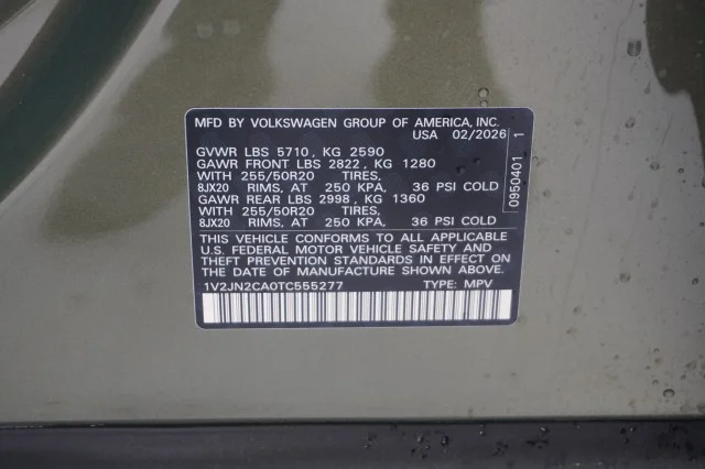 New 2026 Avocado Green Pearl Volkswagen 2.0T SE w/Technology image 37