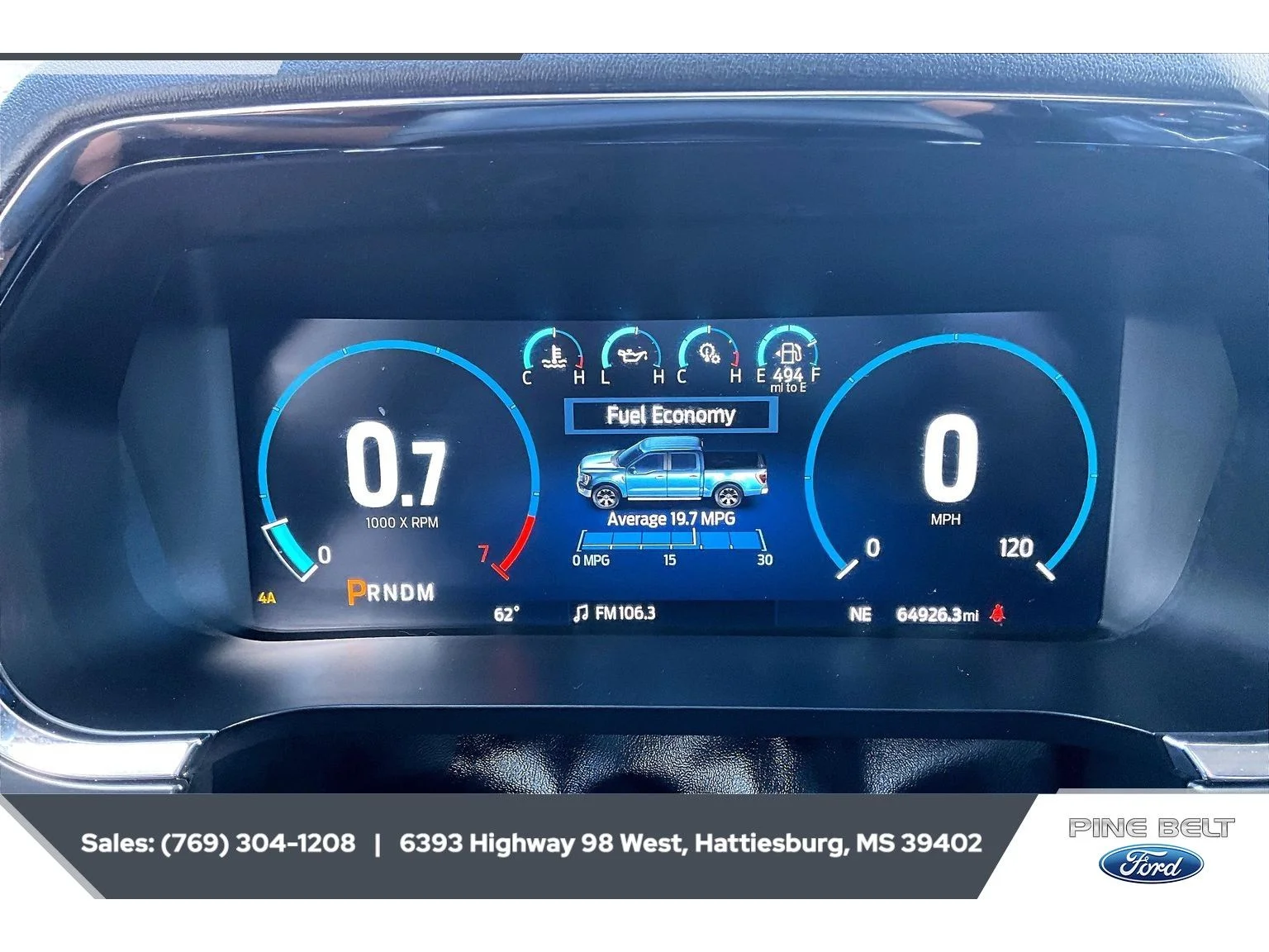 Used 2022 Antimatter Blue Metallic Ford LARIAT image 15