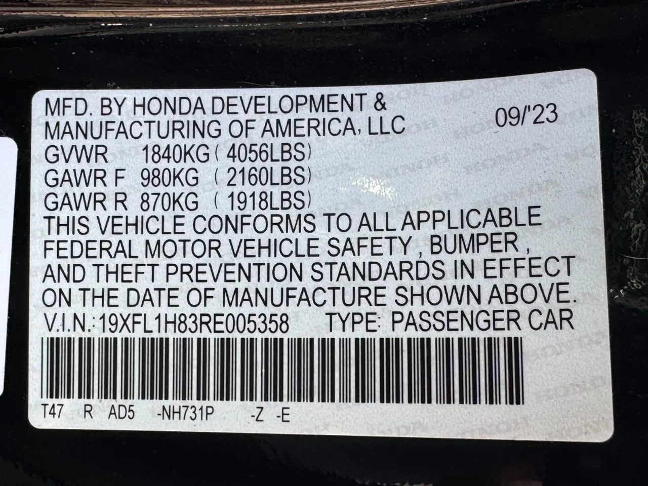 2024 Honda Civic Hatchback Sport Touring - Photo 25