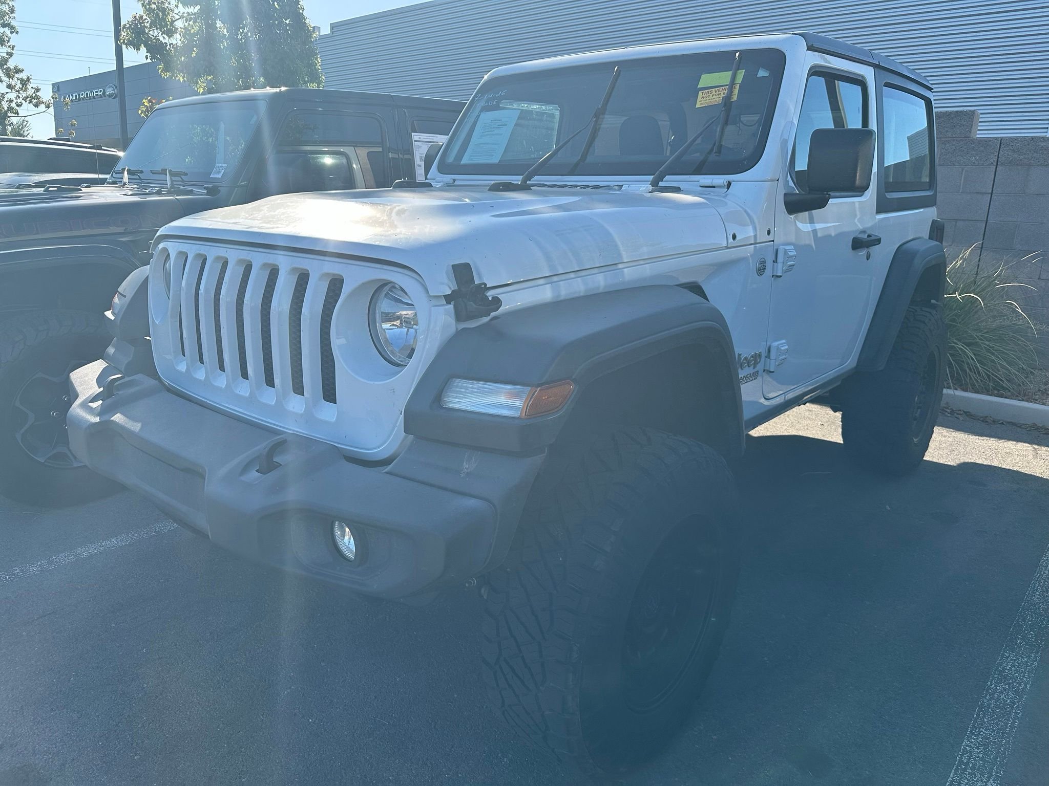Used 2020 Bright White Clearcoat Jeep Sport image 1