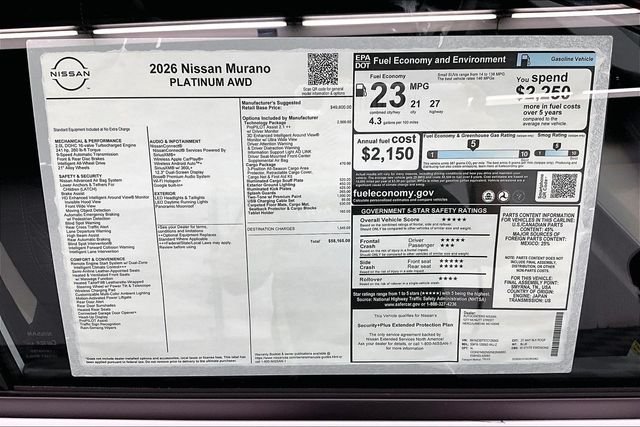 New 2026 Everest White Pearl/Black Nissan Platinum image 42