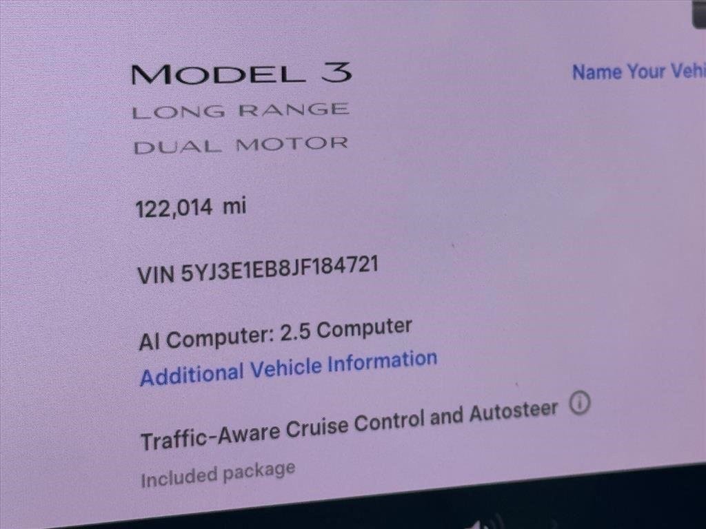 Used 2018 Solid Black Tesla Long Range Battery image 24
