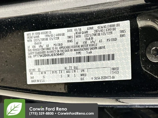 Used 2018 Shadow Black Ford XLT image 33