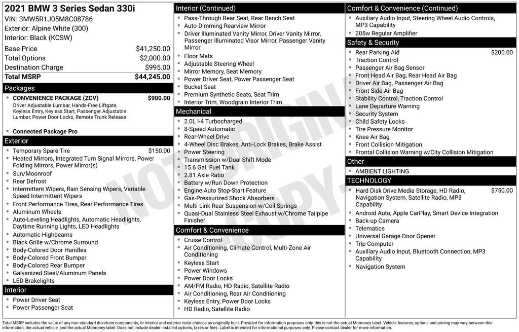 2021 BMW 3 Series 330i Sedan's photo