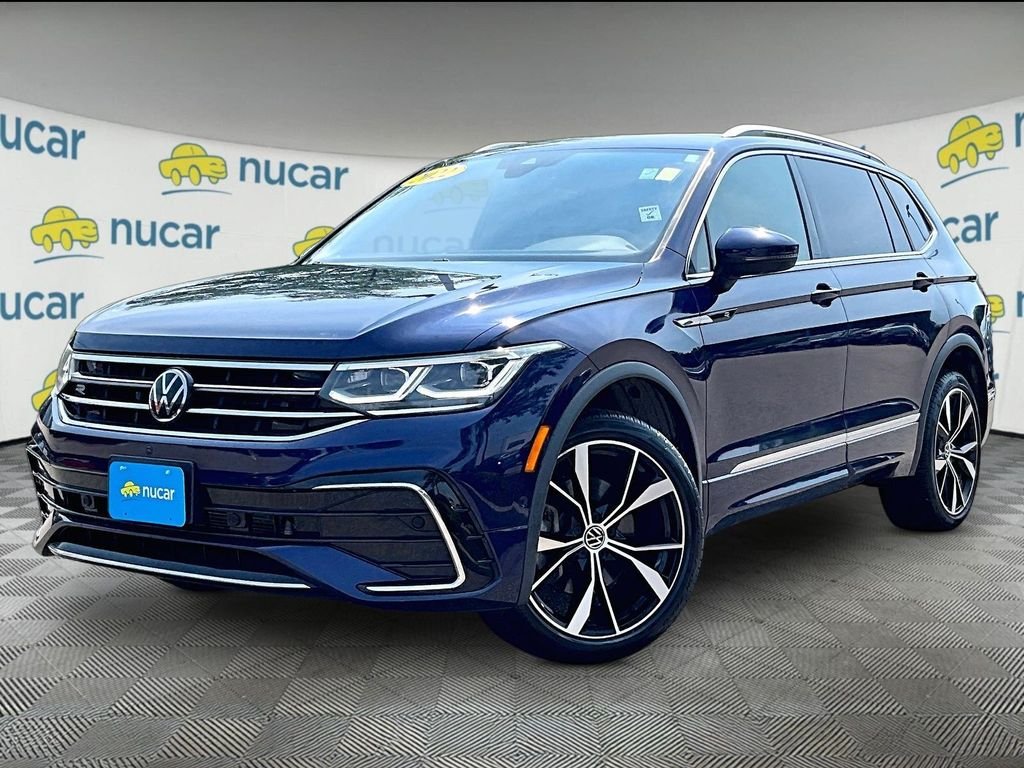 Used 2022 Blue Volkswagen 2.0T SEL R-Line image 3