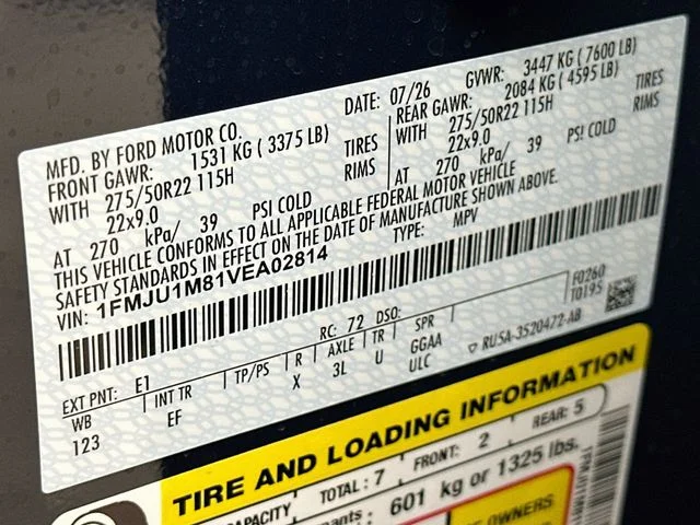 New 2027 Blue Ember Metallic Ford Platinum image 35