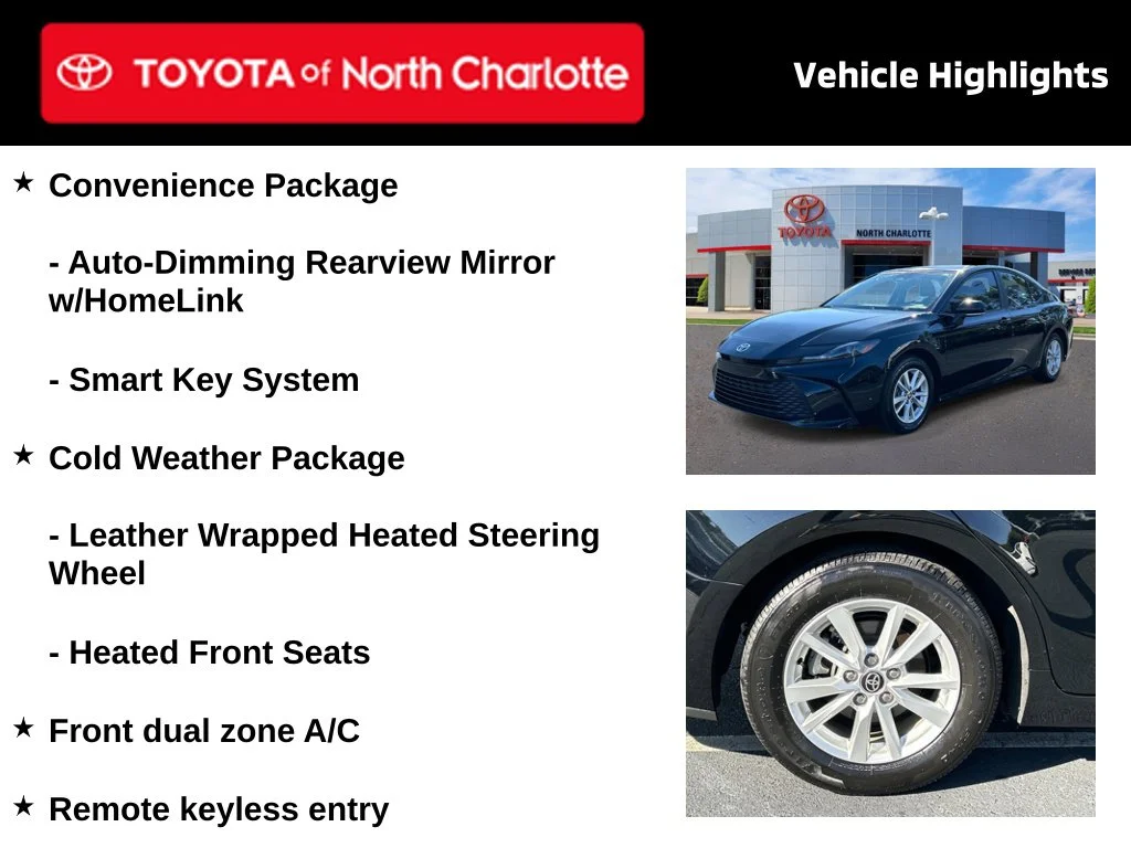 Certified Used 2025 Black Toyota LE image 4
