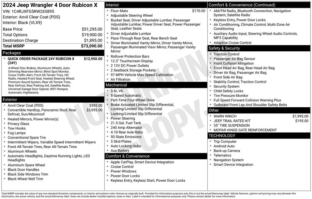 Used 2024 Gray Jeep Rubicon X image 12