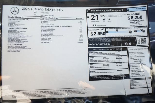 New 2026 Polar White Mercedes-Benz GLS 450 image 68