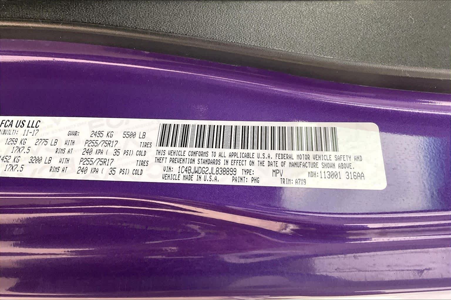 Used 2018 Xtreme Purple Pearlcoat Jeep Sport S image 32