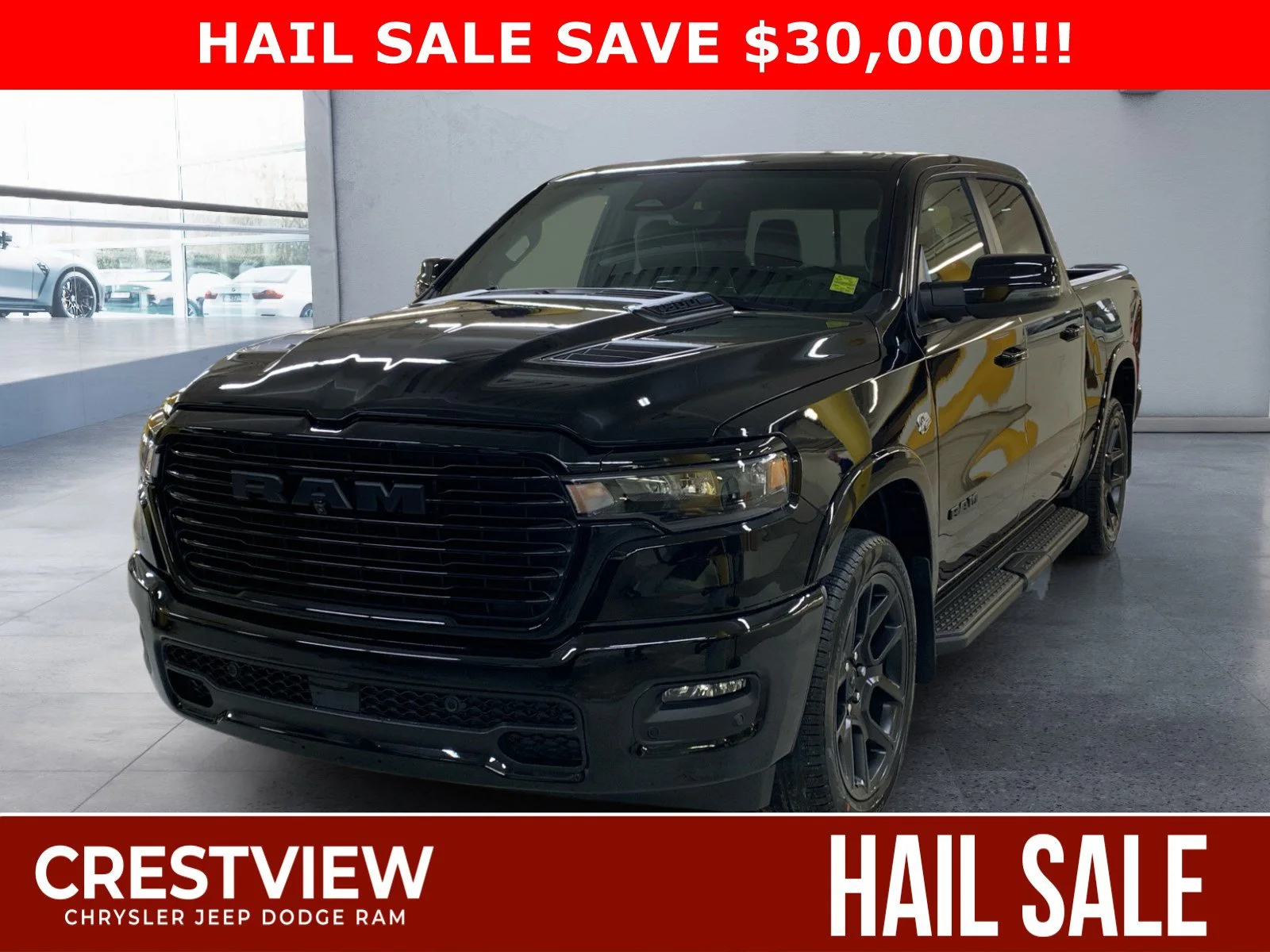 New 2026 Diamond Black Crystal Pearl Ram Laramie image 1