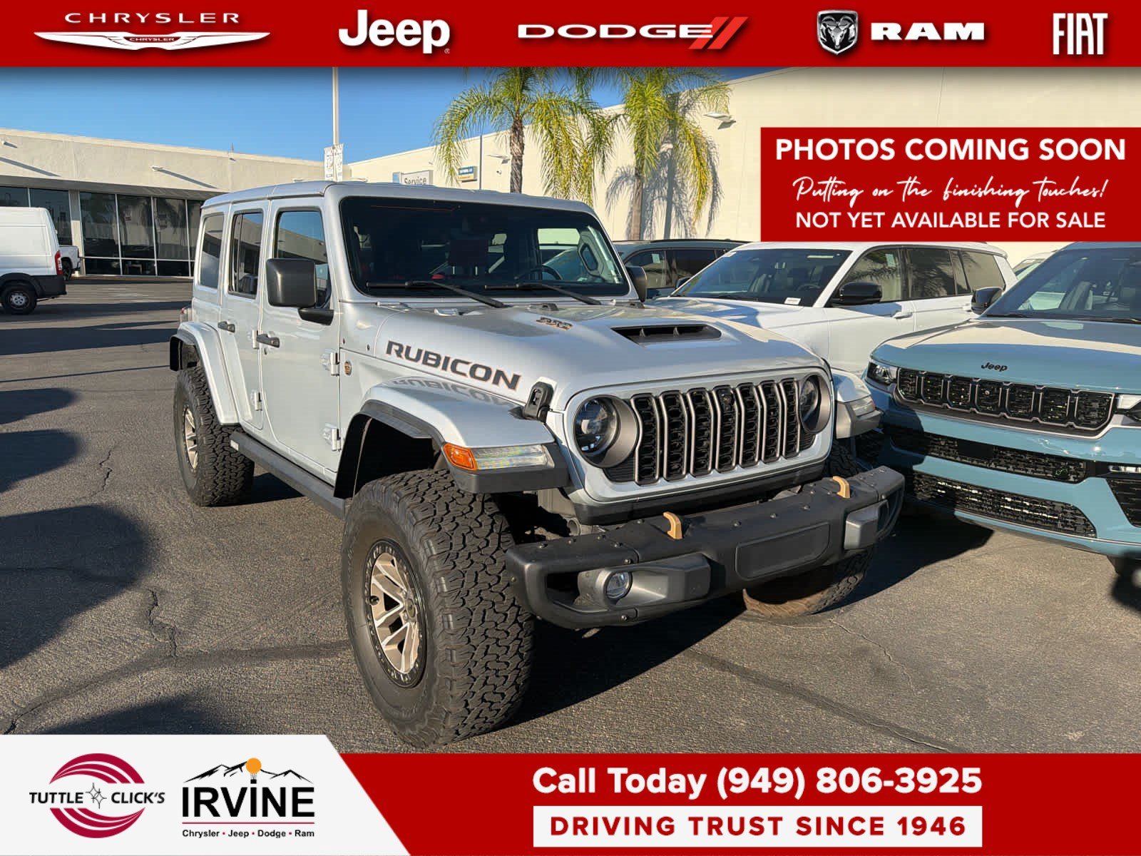 Used 2024 Silver Zynith Clearcoat Jeep Rubicon 392 image 2