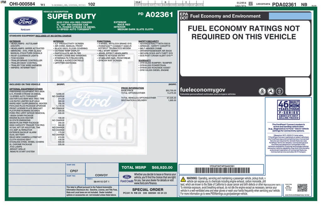 Used 2023 Race Red Ford XL image 12