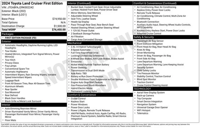 Certified Used 2024 Black Toyota First Edition image 50