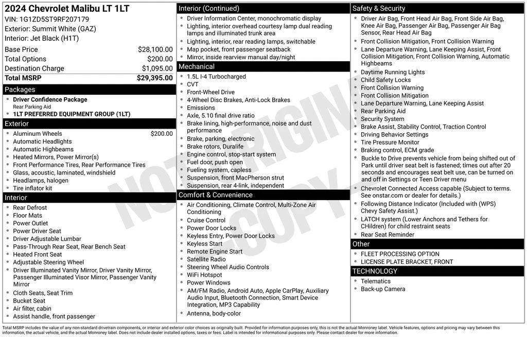 Used 2024 White Chevrolet LT image 6