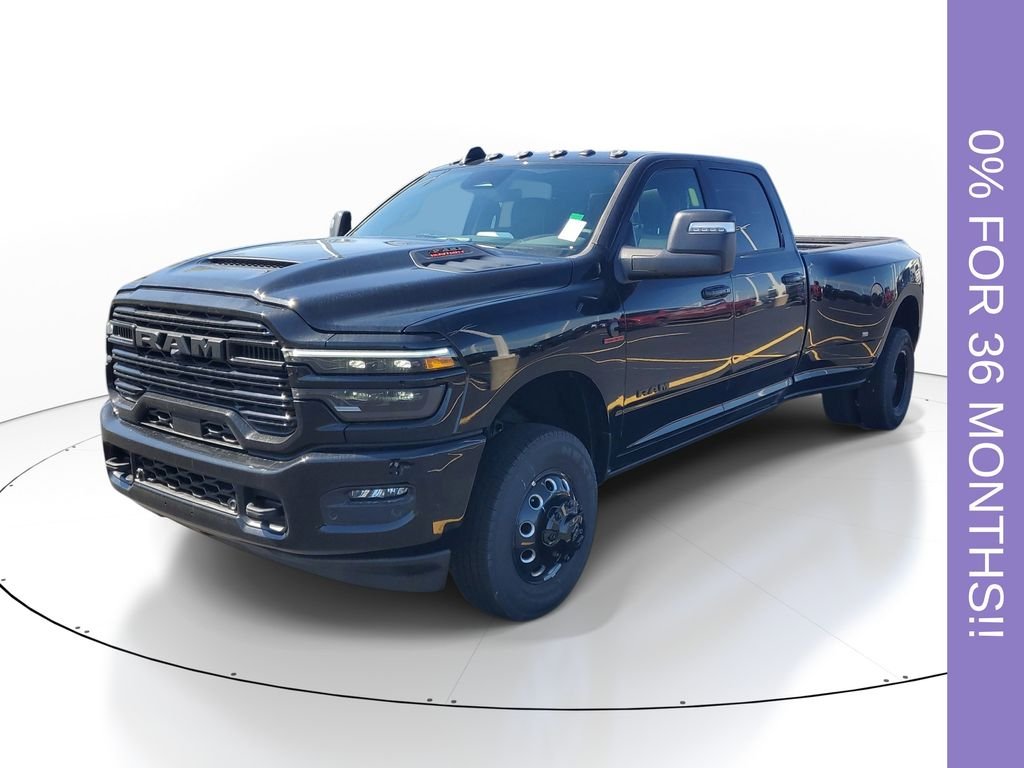 New 2026 Diamond Black Crystal Pearl-Coat Exterior Paint RAM Laramie image 2