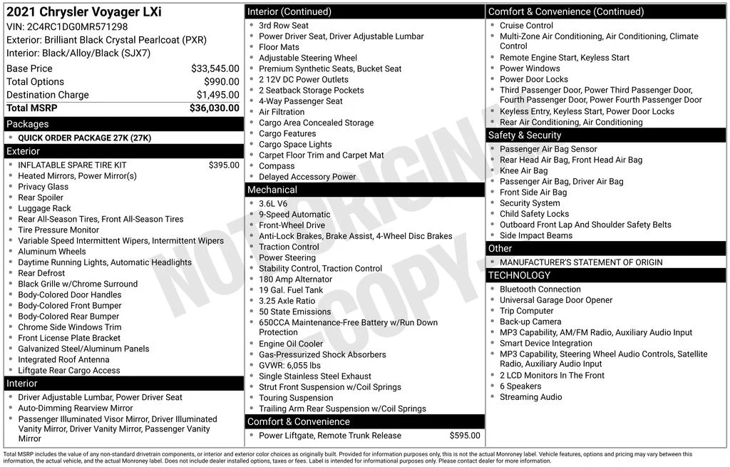 Used 2021 Black Chrysler LXI image 5