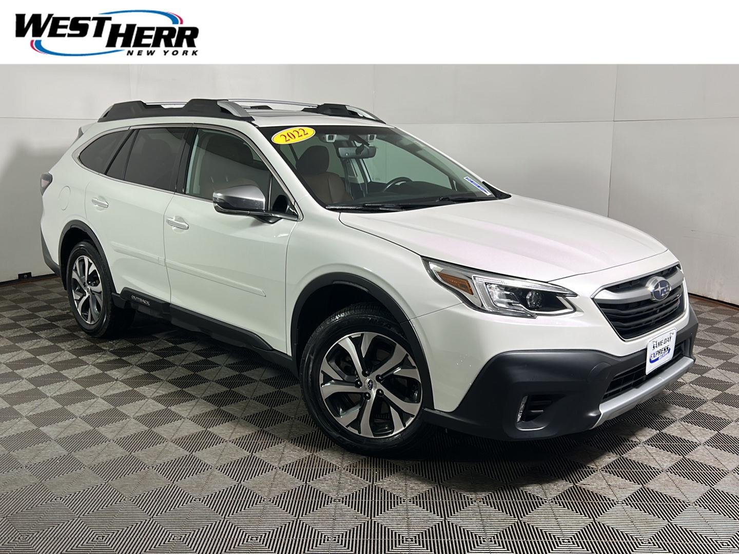 Used 2022 Crystal White Pearl Subaru Touring image 1