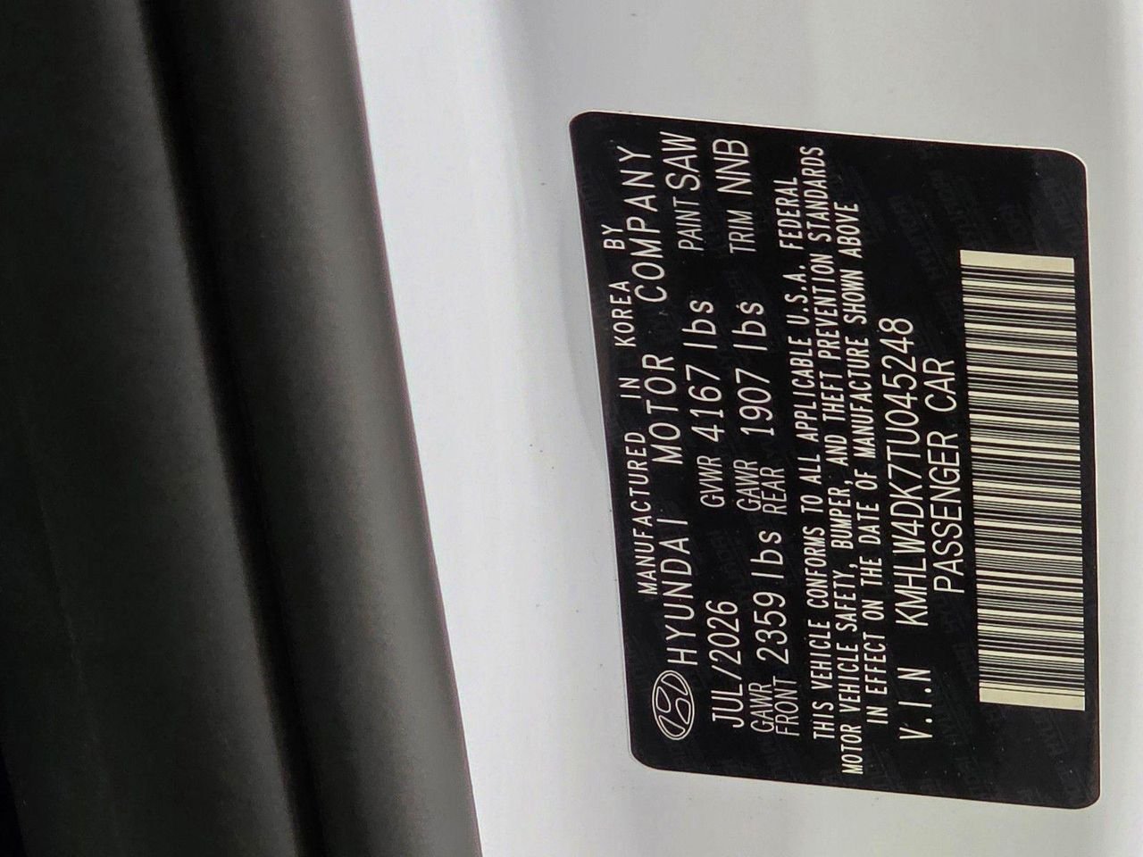 New 2026 Atlas White Hyundai Sedan image 34