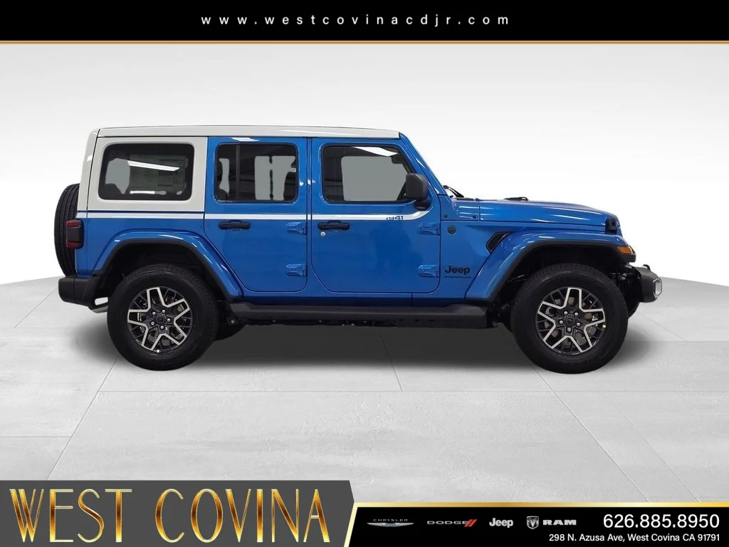New 2026 Hydro Blue Pearl-Coat Exterior Paint Jeep Sahara image 4