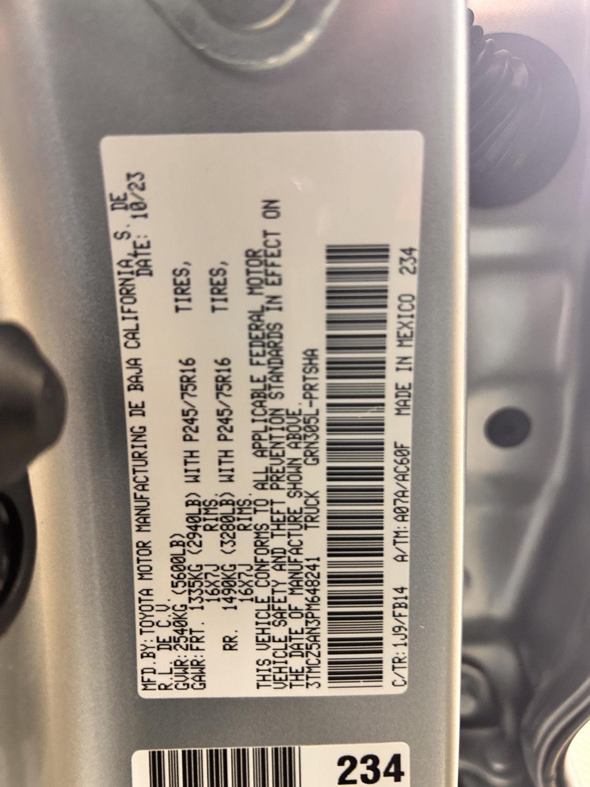 Certified Used 2023 Celestial Silver Metallic Toyota SR image 23