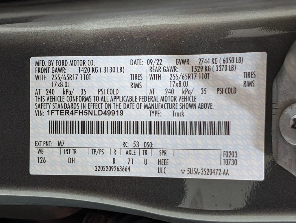 Certified Used 2022 Carbonized Gray Metallic Ford Lariat image 25