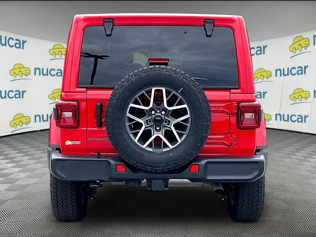 Used 2025 Firecracker Red Clearcoat Jeep Sahara image 5