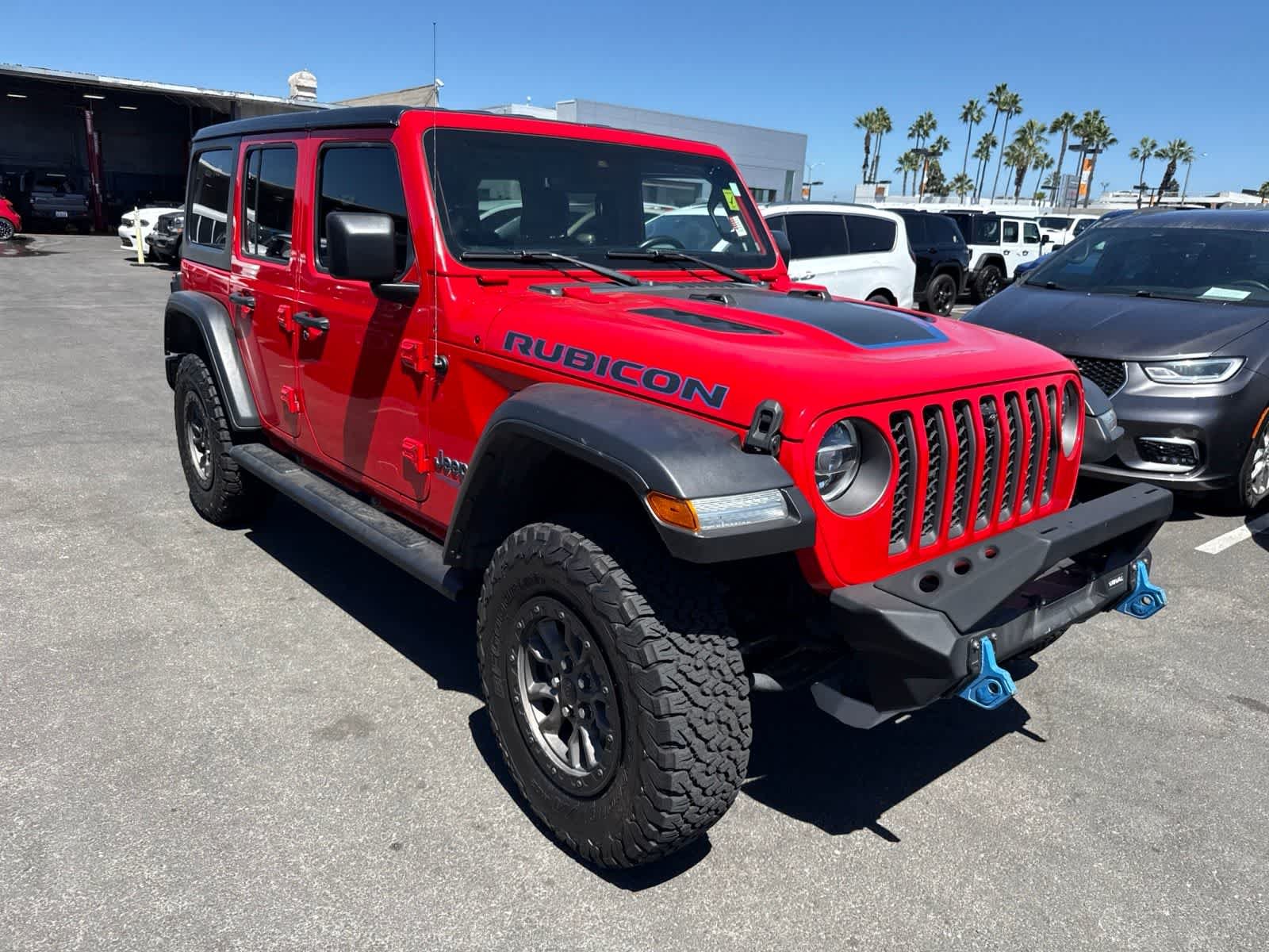 Used 2021 Firecracker Red Clearcoat Jeep Unlimited Rubicon image 8