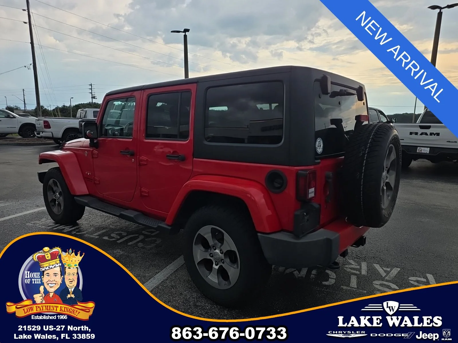 Used 2017 Red Jeep Unlimited Sahara image 5