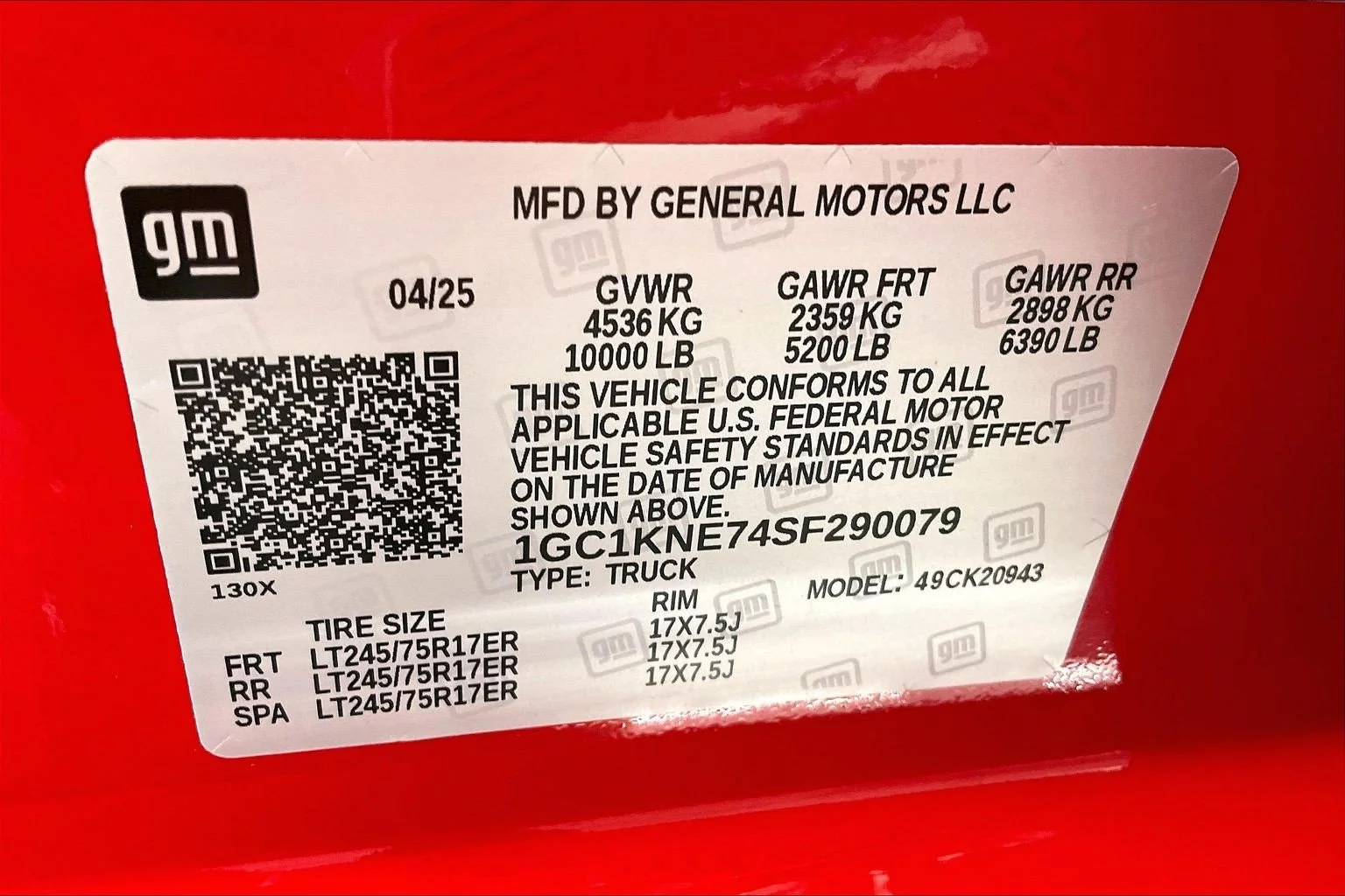 Used 2025 Red Hot Chevrolet LT image 34