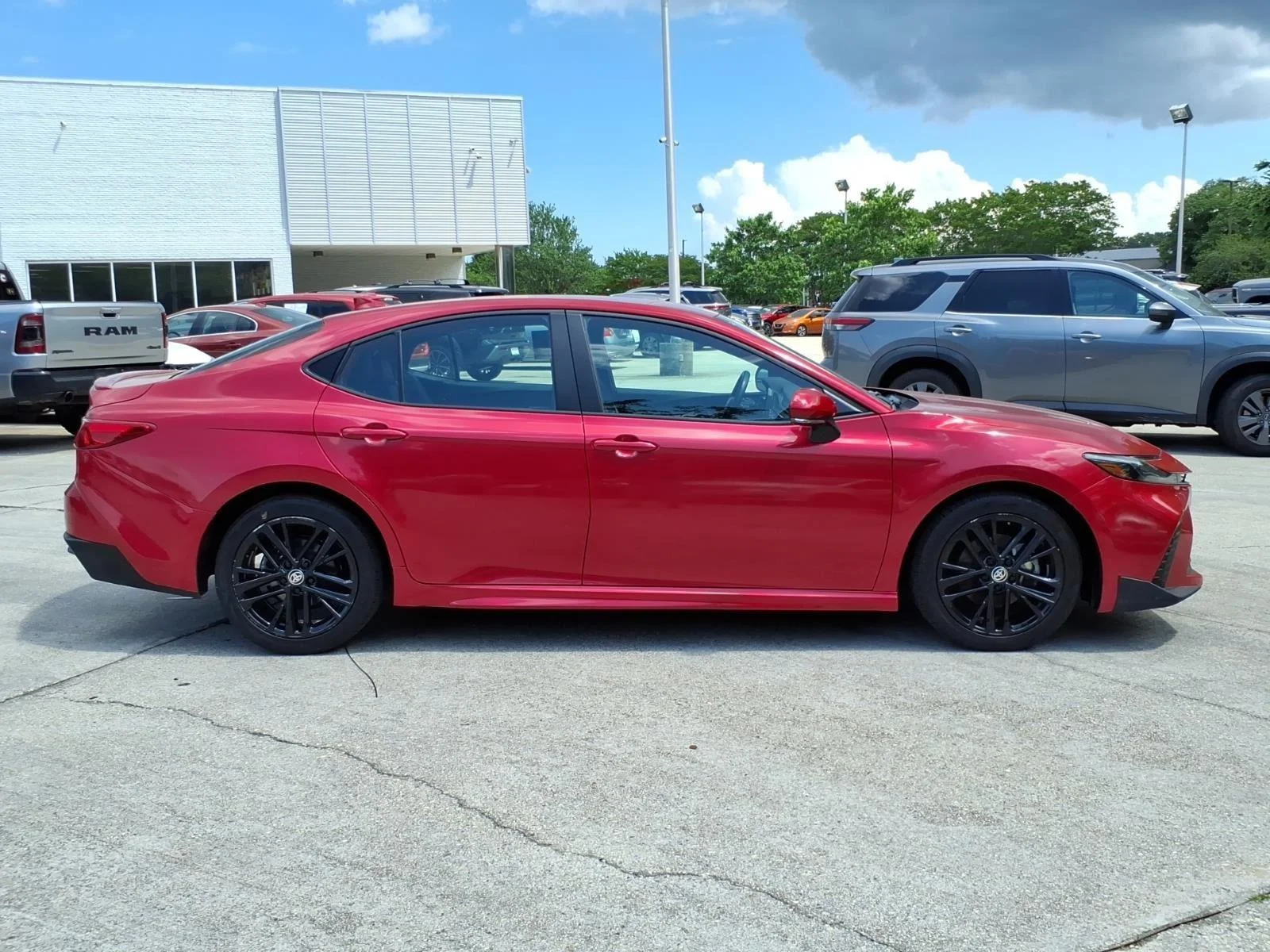 Used 2025 RED Toyota SE image 6