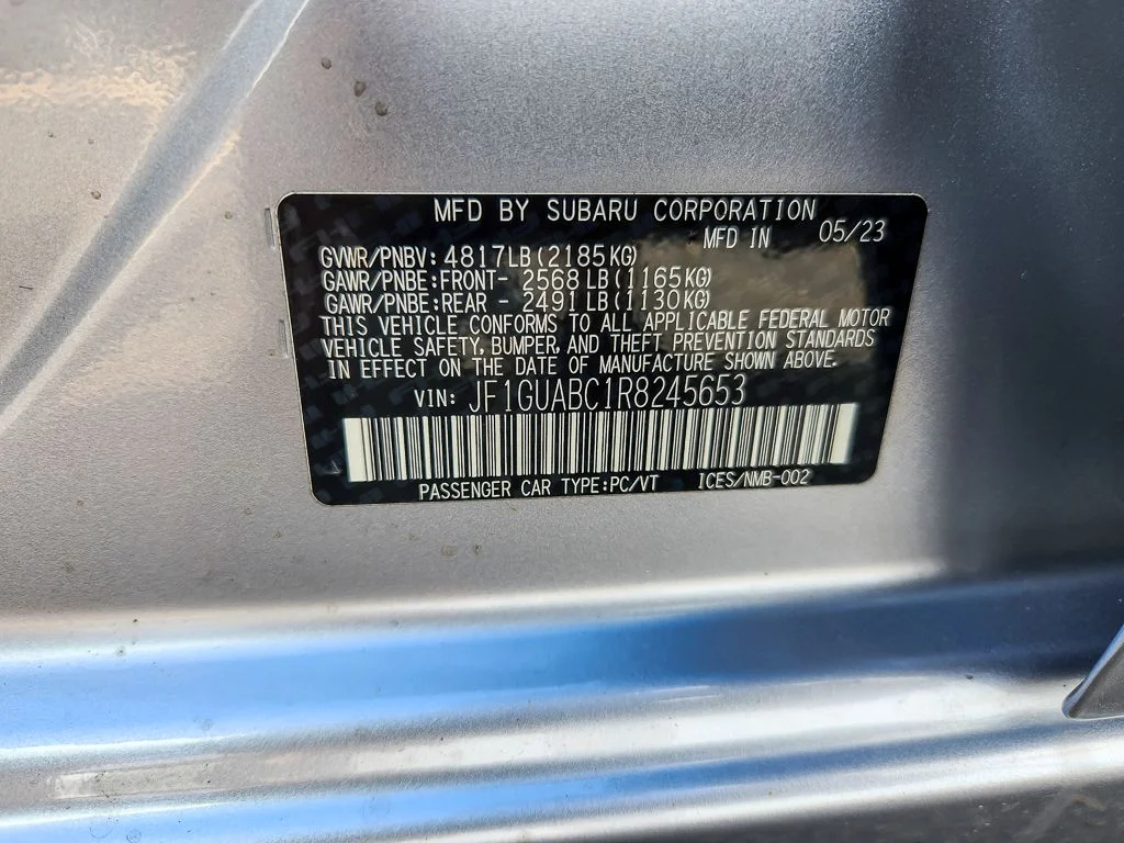 Used 2024 Silver Subaru Base image 22