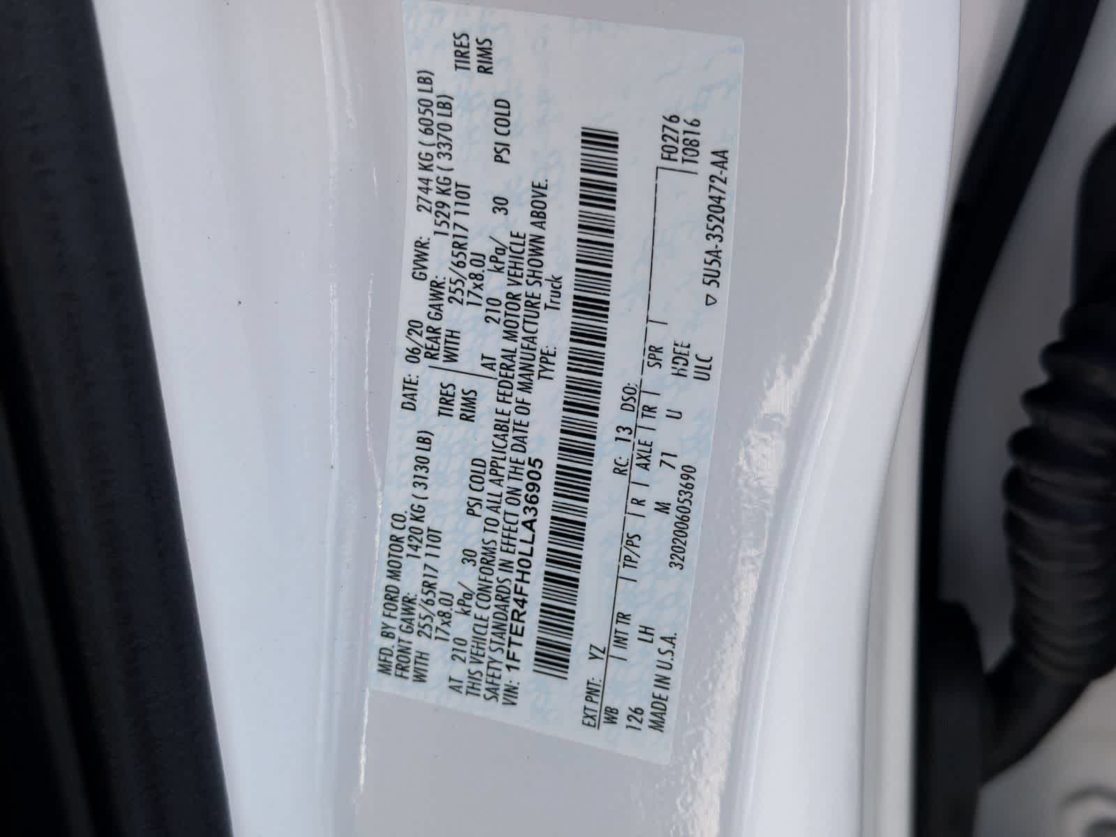 Certified Used 2020 Oxford White Ford XLT image 37