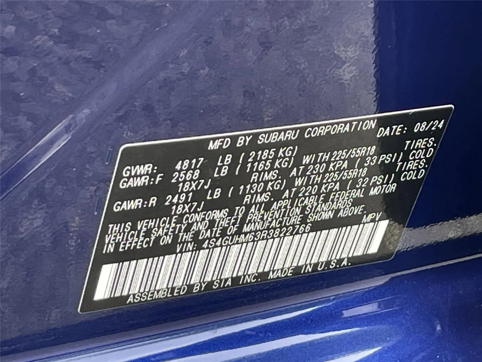 Certified Used 2024 Sapphire Blue Pearl Subaru Limited image 33