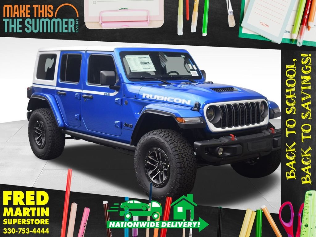 New 2026 Hydro Blue Pearlcoat Jeep Rubicon X image 1