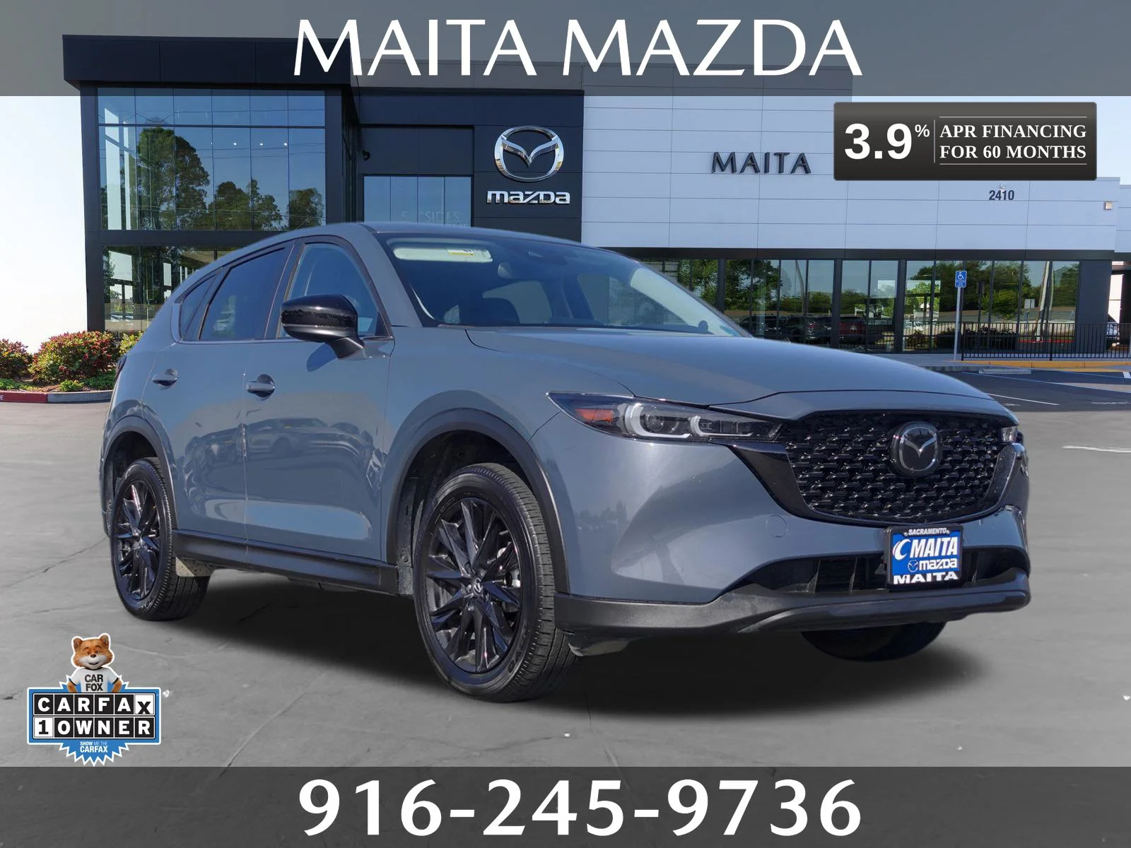 Certified Used 2025 Polymetal Gray Metallic Mazda 2.5 S Carbon Edition image 1