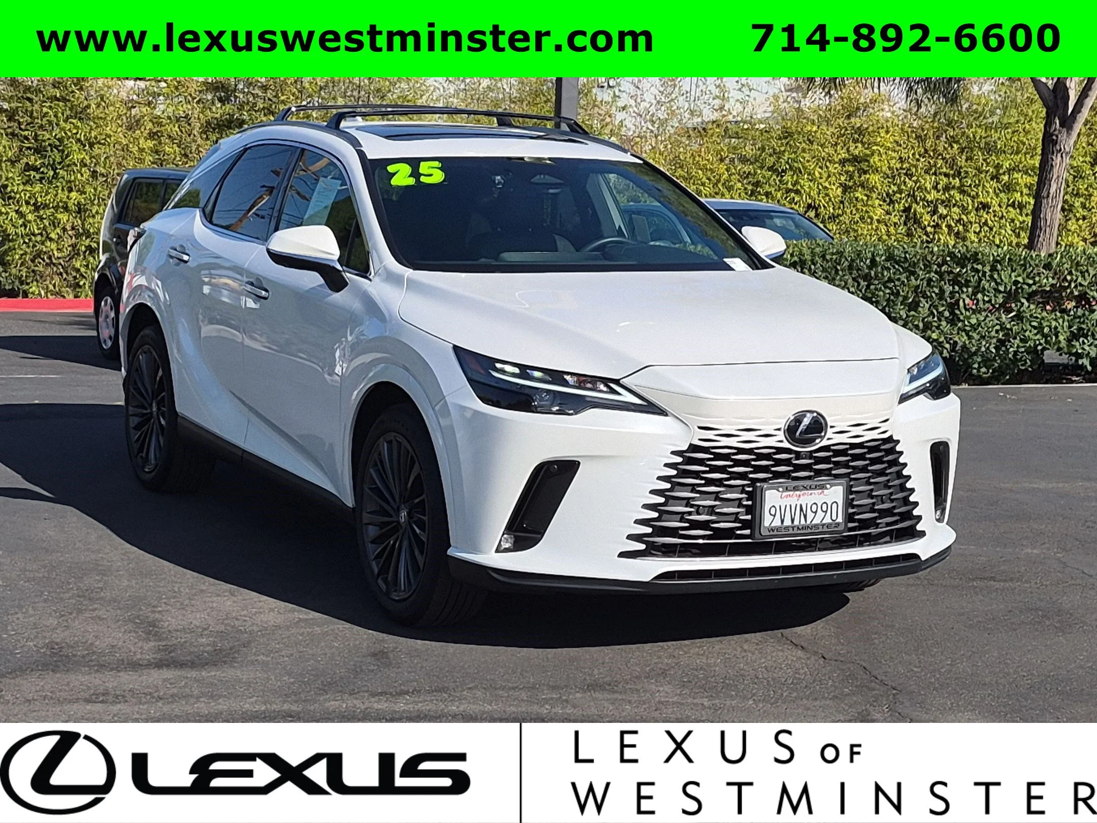 Certified Used 2025 White Lexus RX 350h Premium image 4