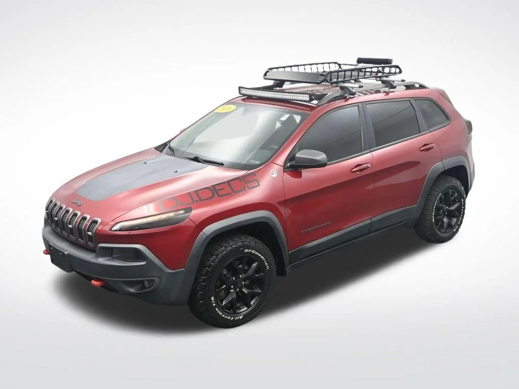 Used 2016 Deep Cherry Red Crystal Pearlcoat Jeep Trailhawk image 23