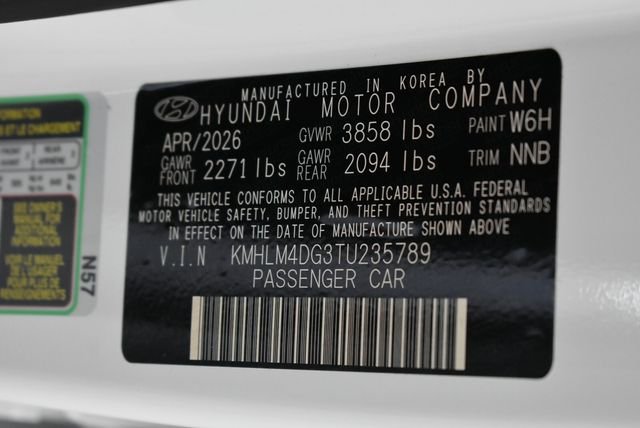 New 2026 White Hyundai SEL Sport image 43