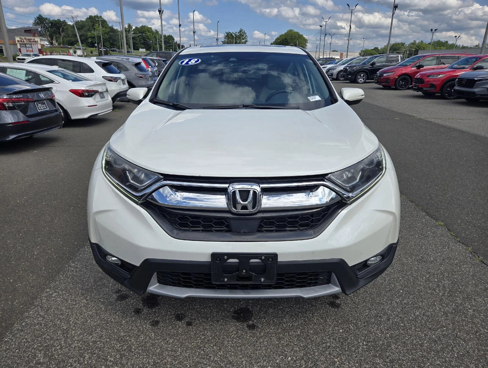 Used 2018 White Diamond Pearl Honda EX-L image 3