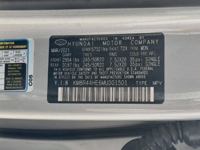 Used 2021 Typhoon Silver Hyundai SEL image 46
