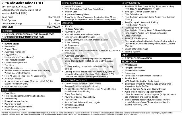 New 2026 Sterling Gray Metallic Chevrolet LT image 25
