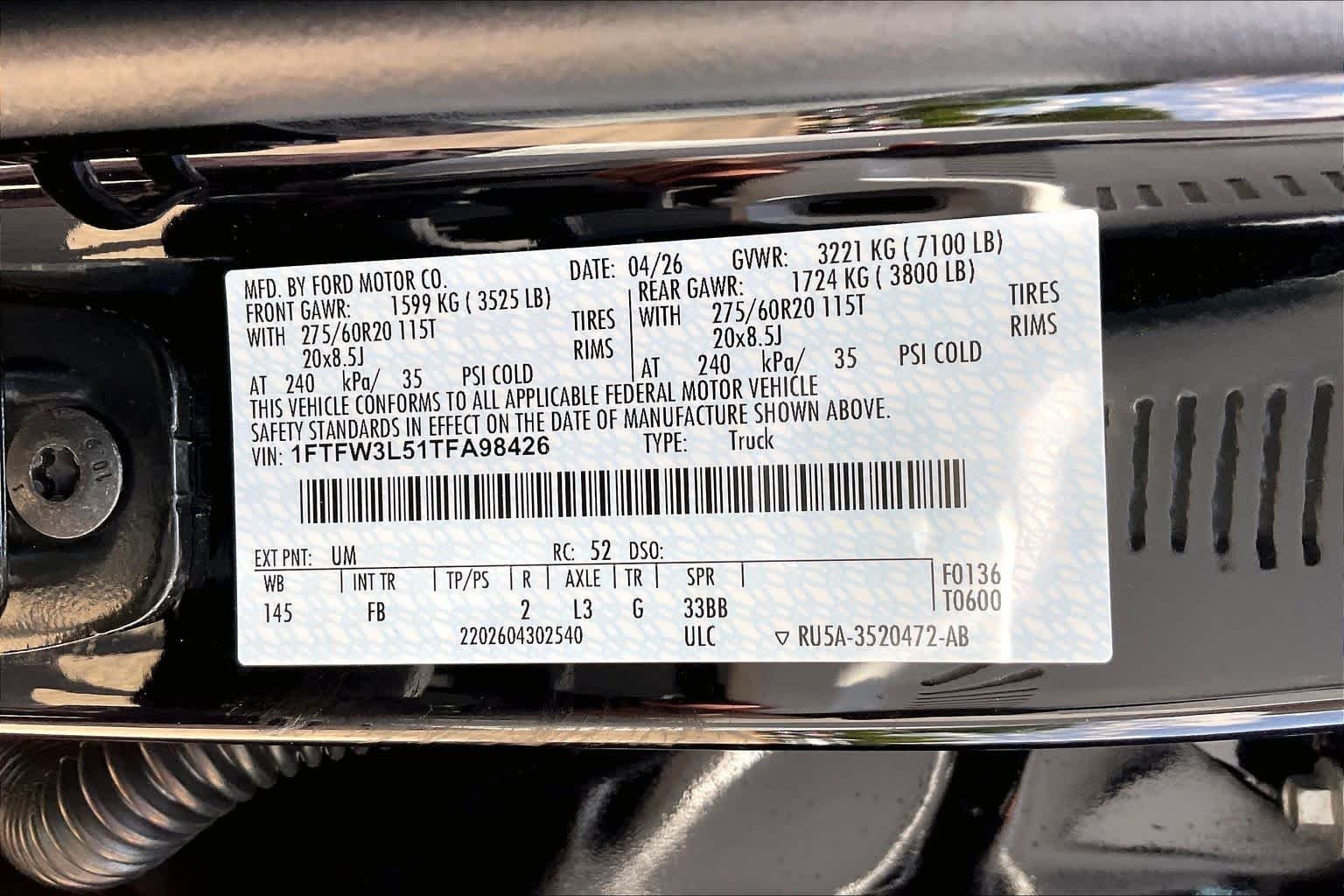 New 2026 Agate Black Metallic Ford XLT image 20