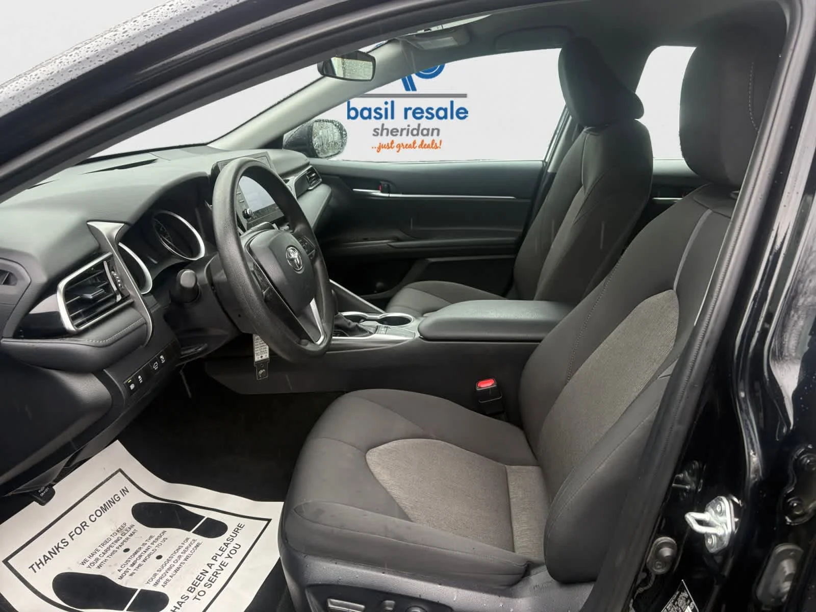 Used 2023 Midnight Black Metallic Toyota LE image 8
