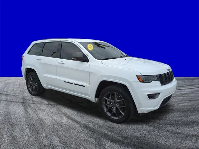 Certified Used 2021 Bright White Clearcoat Jeep Limited image 2